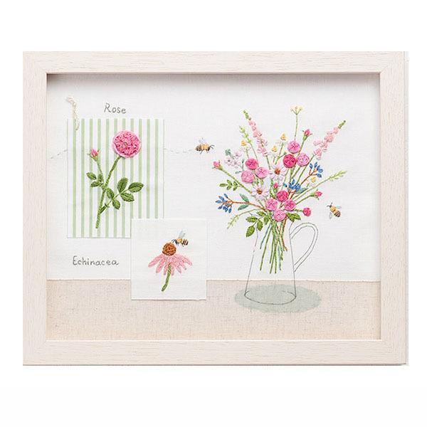 刺繍キット 青木和子カラーコレクション PINK ピンク : つくる楽しみ