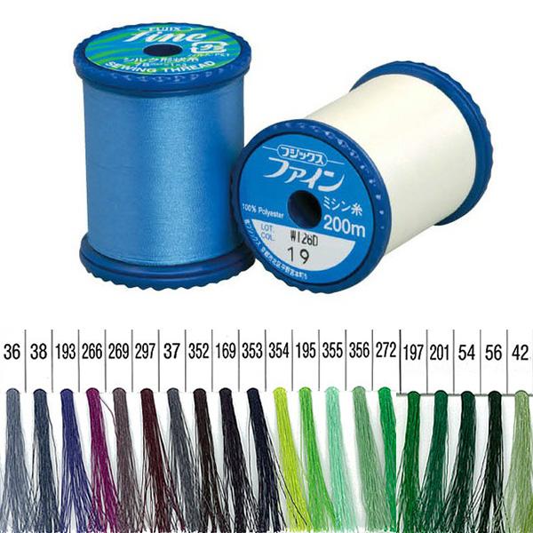 糸 フジックス ファイン ミシン糸 50番手200m 色見本番号4 : つくる