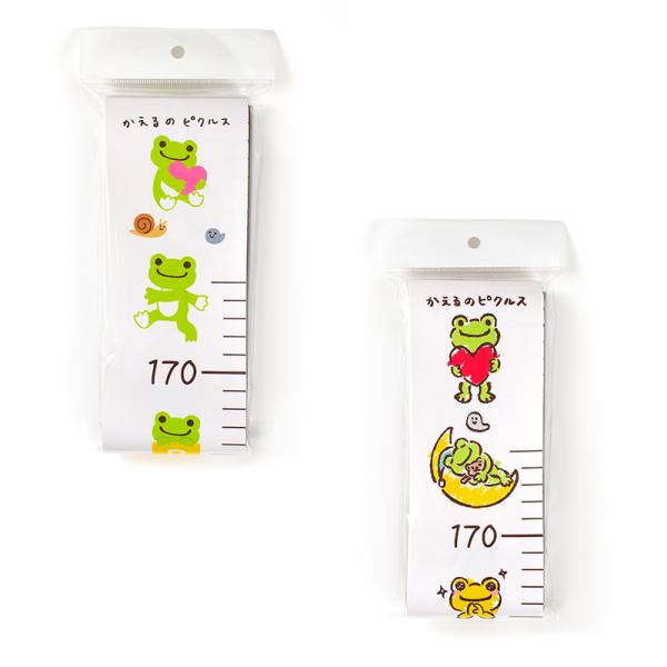 ※現在ご注文が集中しており、商品の出荷までに１週間程度お時間を頂いております。※できる限り早く発送をさせて頂きたいと思いますので、今しばらくお待ちいただければ幸いです。かえるのピクルスのお手軽身長計です。取付、取り外しが簡単で、70ｃｍから...