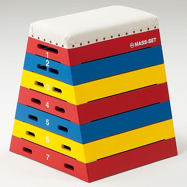 カラー跳び箱 ちょっとずつ跳べるとび箱7段 Sgマーク付 ツムラウェブショップ 通販 Yahoo ショッピング