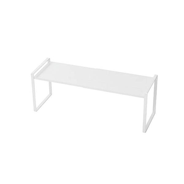 他サイト： PASRLD キッチン収納 伸縮ラック シンク上 約W36~60×D20.5×H20cm キッチン収納ラック 伸縮キッチンサポートラック ホワイトの商品画像