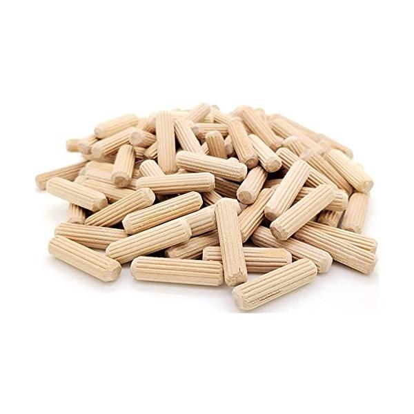 ★併売のため、在庫切れの際はご了承ください。発送委託により倉庫業者がお届けする場合がございます★【サイズ】長さ：40mm　直径：10mm【素材】ヨーロッパビーチ【個数】100本　ダボ用マーキングポンチ 木工用の木ダボです。【使用簡単】接着剤...