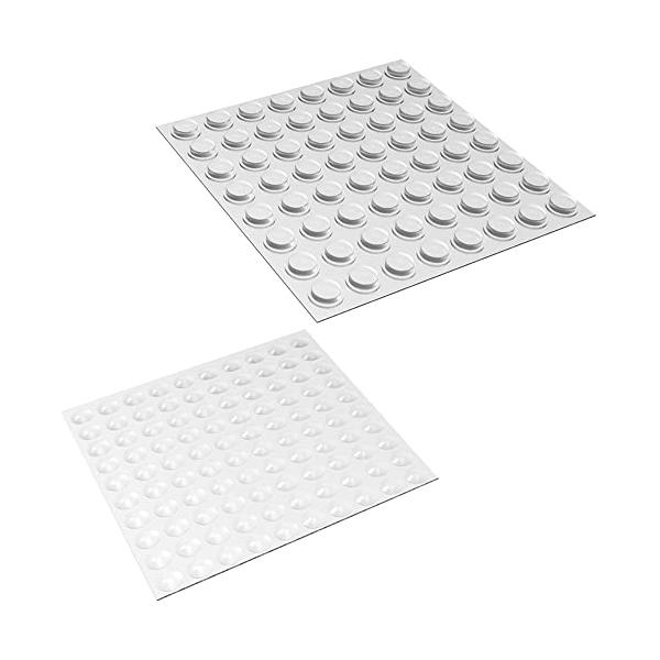 ★併売のため、在庫切れの際はご了承ください。発送委託により倉庫業者がお届けする場合がございます★【各種仕様、164粒入り】 164個のソフトクッション 透明が2つの形状ある：100個の半球形（8x2mm）、64個の円筒形（12x3mm）。 ...