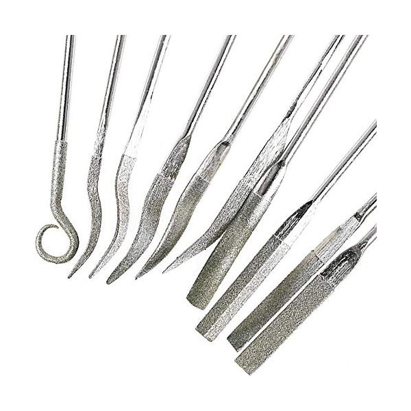 ★併売のため、在庫切れの際はご了承ください。発送委託により倉庫業者がお届けする場合がございます★【ダイヤモンド素材】ダイヤモンドで採用し、硬度が高く、どんな鋼材も加工できます。【サイズ】シャフト径(軸径)：3mm。全長：約140mm。ヤスリ...