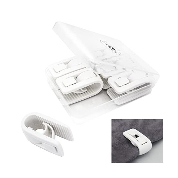 ★併売のため、在庫切れの際はご了承ください。発送委託により倉庫業者がお届けする場合がございます★?実用的なクリップ：針が使われてないクリップ式の布団固定器 6枚。キルトが反対側に走る心配がなし、シーツと布団を強力なクリップで固定する。毛布を...