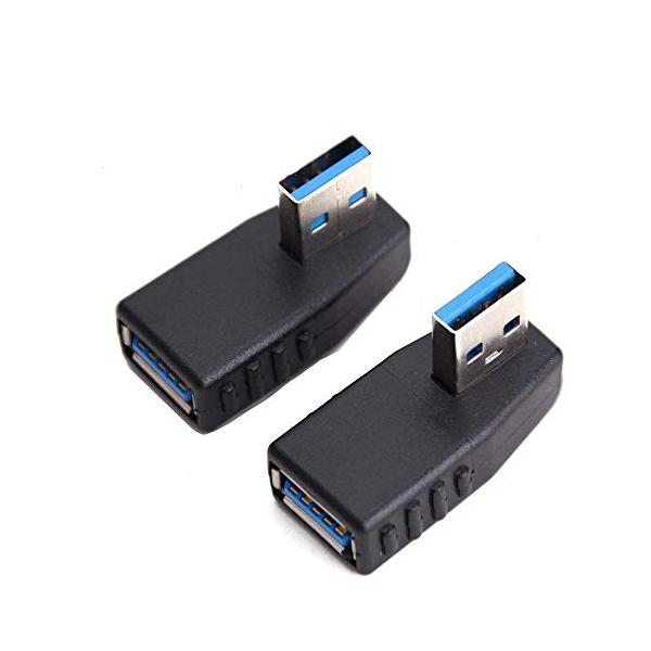 ★併売のため、在庫切れの際はご了承ください。発送委託により倉庫業者がお届けする場合がございます★▲当製品はオス to メス（AM to AF）L字型設計のUSB 3.0 変換アダプタです。▲本USB 3.0 切替器は高速転送規格 USB3....