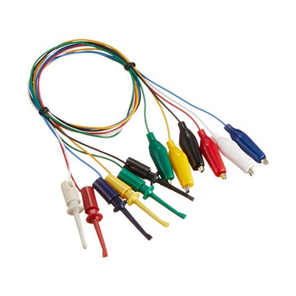 ★併売のため、在庫切れの際はご了承ください。発送委託により倉庫業者がお届けする場合がございます★●全長(mm):500●リード線(SQ):0.1●袋内容:赤、黒、緑、黄、白、青、各色1本入●質量(g):27●片側:シールドクリップ/片側:I...