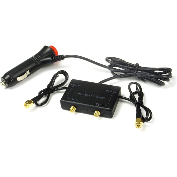 ★併売のため、在庫切れの際はご了承ください。発送委託により倉庫業者がお届けする場合がございます★【商品概要】ワンセグ・地デジを快適に見たい方に! 電波状況の悪い地域などで電波強度をアップさせる受信ブースターです。車載用TVに。ツイン受信ブー...