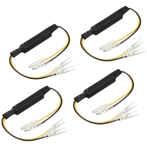 ★併売のため、在庫切れの際はご了承ください。発送委託により倉庫業者がお届けする場合がございます★【商品概要】バイク用LEDウインカー用抵抗器 10W15Ω 4個セット 12V専用50W等の4輪車用の抵抗器の様に大きなボディや配線バイパスタイ...