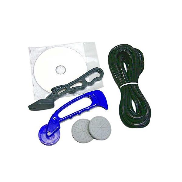 他サイト： ダイオ化成 アルミ網戸 張り替え用品 5点セット ゴム色 ブロンズ/ブラック(長さ約7m×1本)の商品画像