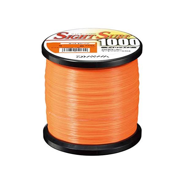 ★併売のため、在庫切れの際はご了承ください。発送委託により倉庫業者がお届けする場合がございます★素材:ナイロン/全長:1000m/4号ホットオレンジカラーは視認性のよいオレンジとイエローで、朝夕のマズメ時や夜釣りに最適。200mごとにマーキ...