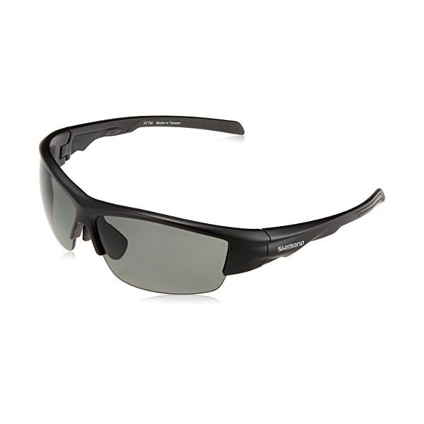 シマノ(SHIMANO) 釣り用 偏光サングラス 撥水ハーフフィッシンググラスPC HG-066N マットブラック スモーク フリー