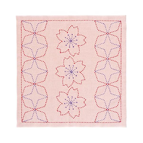 ★併売のため、在庫切れの際はご了承ください。発送委託により倉庫業者がお届けする場合がございます★セット内容：刺し子糸、晒木綿、刺し子針、指抜き、説明書用意するもの：縫い糸、縫い針、ハサミ、アイロン出来上がりサイズ：約縦33cm×横33ｃｍ所...