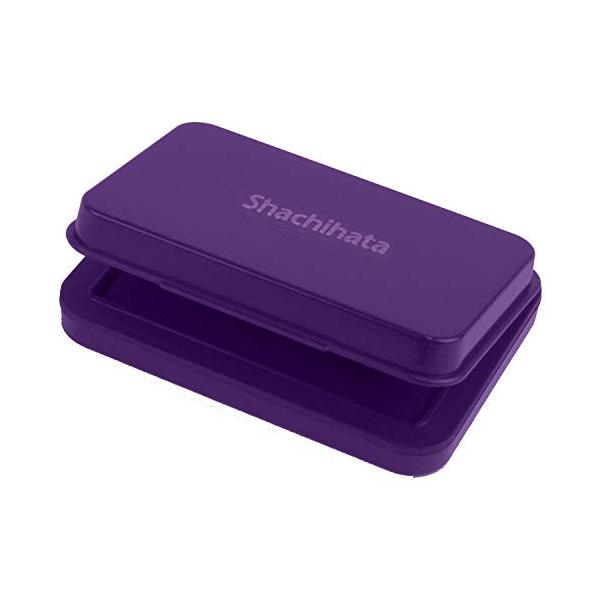 ★併売のため、在庫切れの際はご了承ください。発送委託により倉庫業者がお届けする場合がございます★【サイズ】小形【インキ色】紫【インキ種類】油性顔料【補充インキ】SgN-40【寸法】77×56×15.9mm