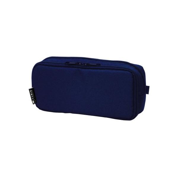 ★併売のため、在庫切れの際はご了承ください。発送委託により倉庫業者がお届けする場合がございます★【サイズ】タテ9cm×ヨコ20.5cm×マチ6cm【カラー】ネイビー【素材】表地・裏地ポリエステル 芯地PP