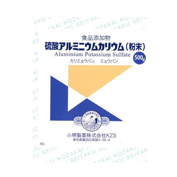 硫酸アルミニウムカリウム (粉末) 500g