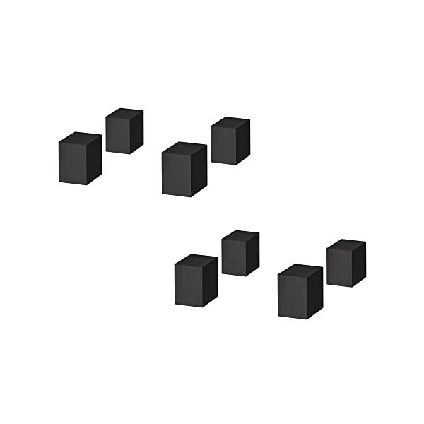 ハヤミ工産 スピーカースタンド ブロック型 4個1組 ブラック SB-944 HAMILeX SB-944(4本)ブロック型スピーカースタンド | HAMILEX