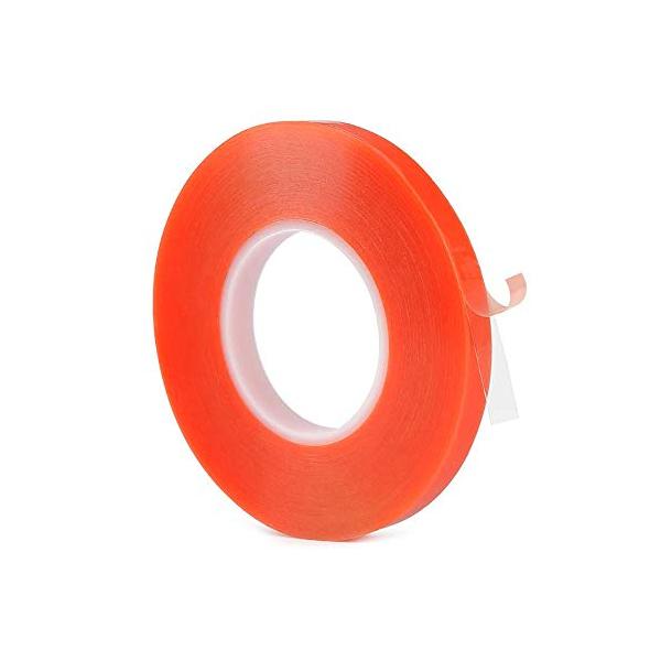 ★併売のため、在庫切れの際はご了承ください。発送委託により倉庫業者がお届けする場合がございます★【サイズ】厚み0.2mmｘ幅10mmｘ長さ50m。0.2mmの極薄透明両面テープはどこに貼っても目立ちにくく、透明な素材と多色の素材にぴったり合...