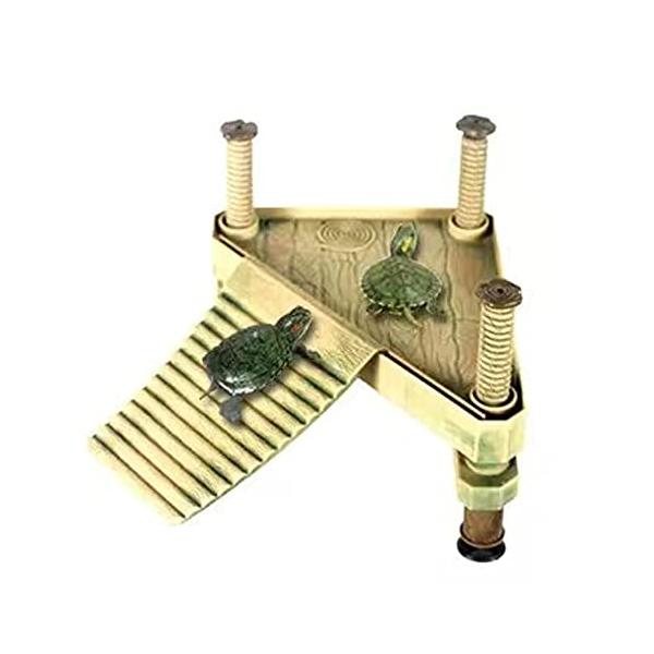 ★併売のため、在庫切れの際はご了承ください。発送委託により倉庫業者がお届けする場合がございます★【カメの浮き島】両生類は自然に日光浴をするのが好きですが、はしごを登ると、亀がより装飾的になるだけでなく、健康を促進することができます。広いエリ...