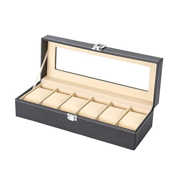 他サイト： Reodoeer 腕時計収納ケース 腕時計収納ボックス コレクションケース 6本用の商品画像