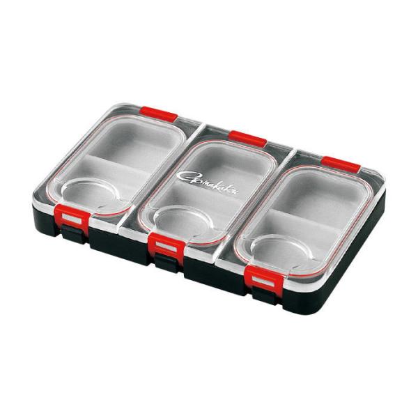 がまかつ Gamakatsu クイックケース GM-1437 / ケース 収納ケース 小物入れ フィッシング・ツイスト連結可能・簡易防水仕様・薄型設計・ストラップホール付・号数シール付き素　材：〈本体〉ポリカーボネイト　　　　〈他部〉ABS...