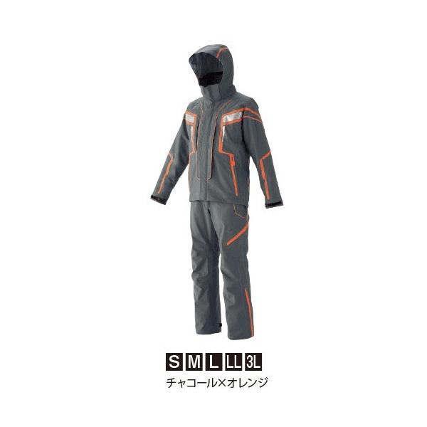 Gm 3530 レインスーツ がまかつ Sサイズ フィッシングウエア フィッシング お取り寄せ レインウェア チャコール オレンジ アウトドア 釣り 旅行用品 店 送料無料 週末セール商品 お取り寄せ 釣人館ますだ 最新のスタイル短納期
