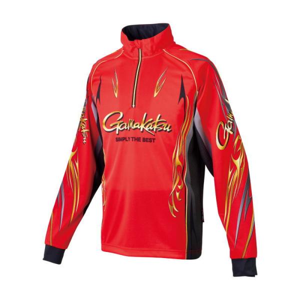 がまかつフィッシング用長袖Tシャツ 4点セット Gamakatsu（がまかつ） 2WAYプリントジップシャツ(長袖) GM-3814