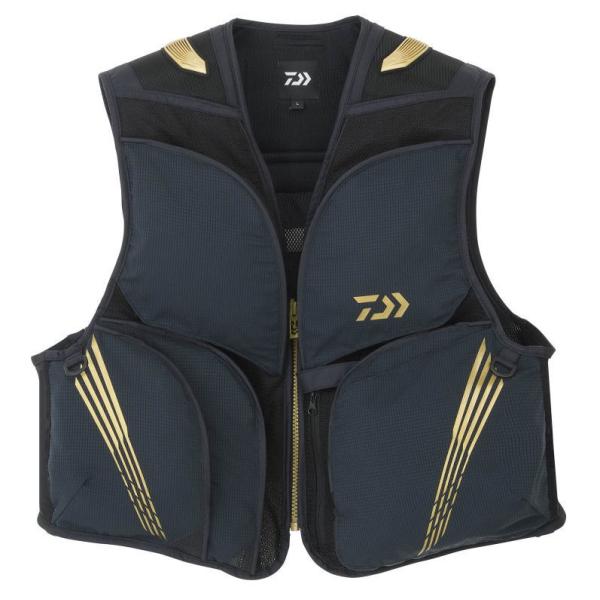 DAIWA（ダイワ） クールショートベスト DV-2126 ブラック Lサイズ / 鮎