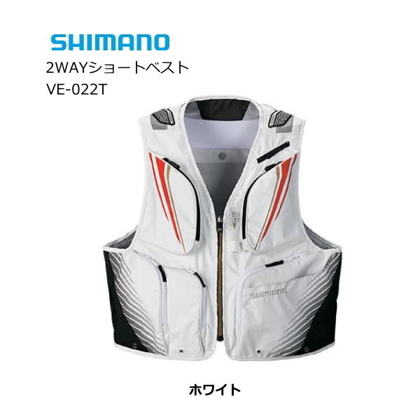 鮎ベスト　SHIMANO 2way ショートベスト　VE-022T シマノ 2WAYショートベスト VE-022T M/L/XL / 鮎 : つり具の銭屋