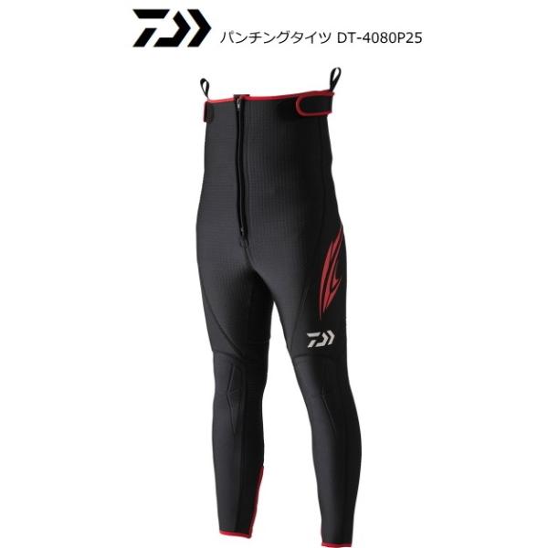 DAIWA（ダイワ） パンチングタイツ DT-4080P25 ブラック LO / 鮎タイツ