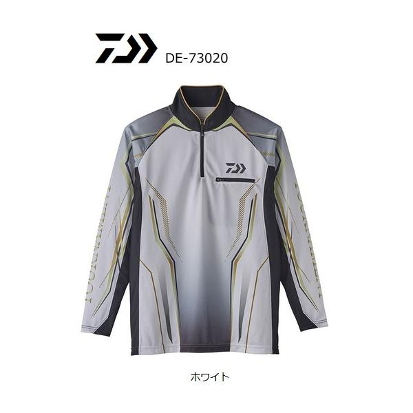 DE-73020 トーナメント アイスドライ ジップアップ メッシュシャツ L tsuribitokan_4550133052170