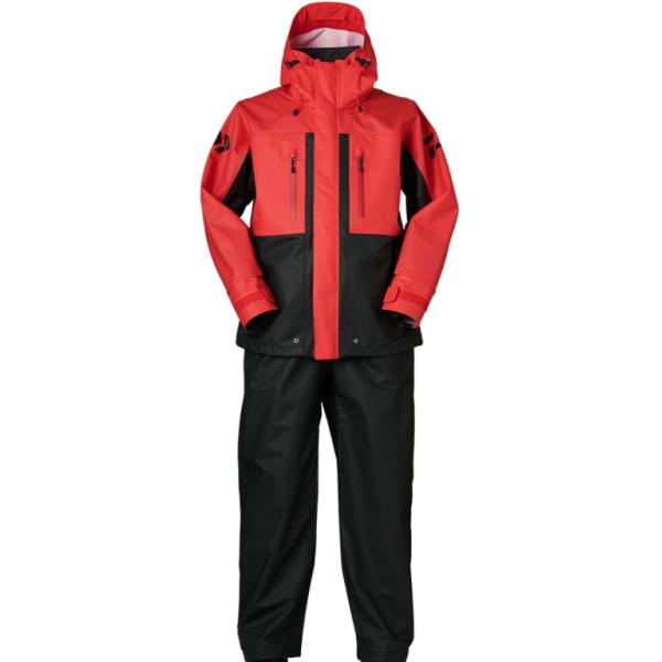 Daiwa DR-6000 フィッシングスーツ上下セット DAIWA（ダイワ） PUオーシャンレインスーツ DR-6022 レッド 2XL
