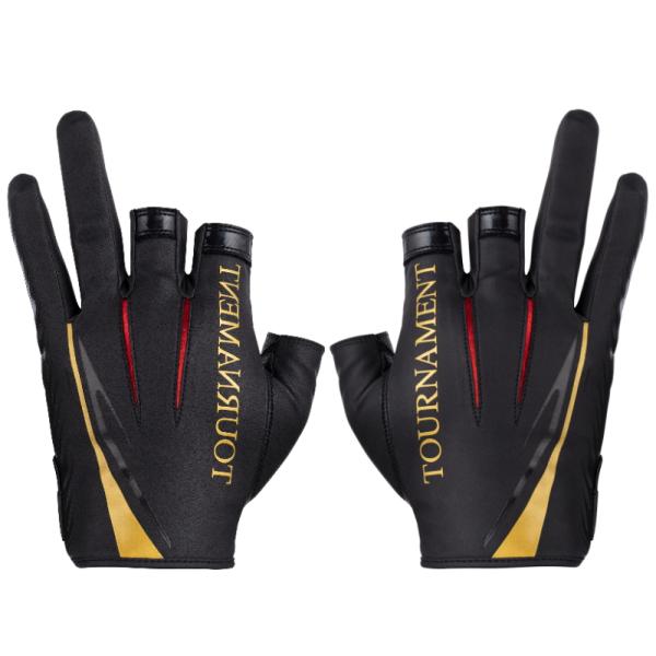 ダイワ トーナメントグローブ 3本カット Ｌ ブラック DG-1223T DAIWA（釣り） ダイワ トーナメントグローブ 3本カット DG-1223T
