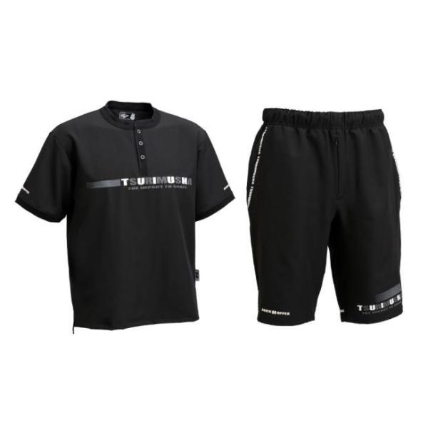 釣武者 サマーアクティブセットアップ ブラック Lサイズ｜ウェア｜釣具