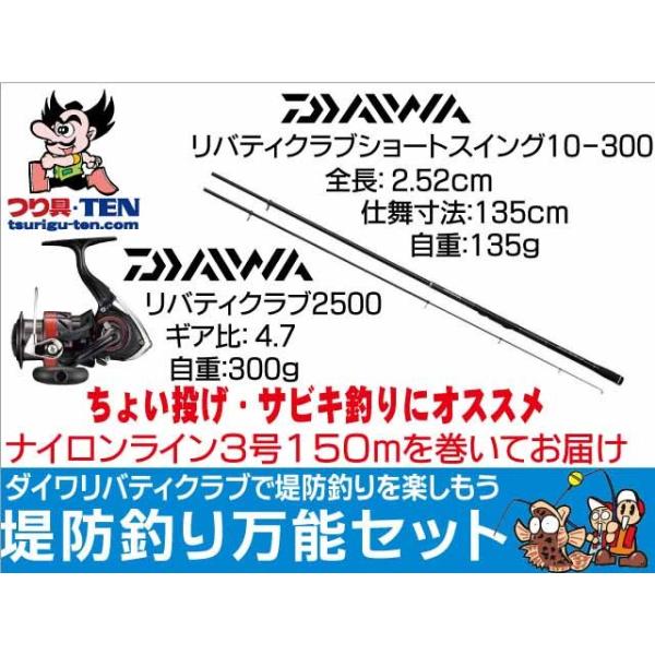 Daiwa ショートスイング 2本セット DAIWA（ダイワ） （ダイワ堤防釣り万能セット）リバティクラブショート