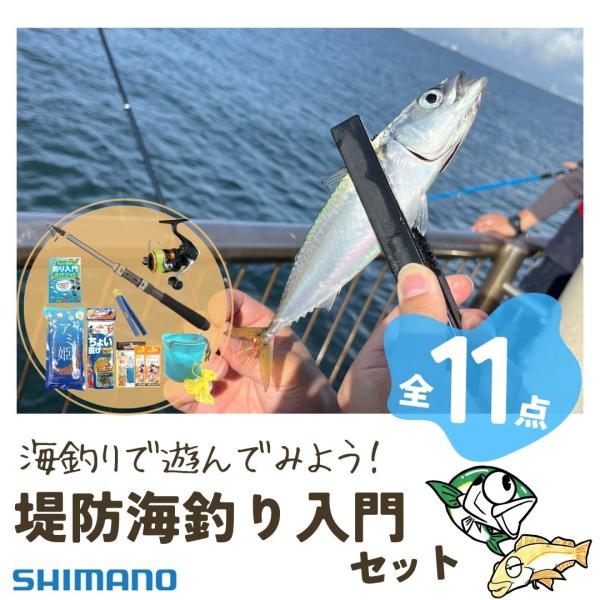 シマノで揃える　ちょい投げ・サビキ釣り完全釣り入門セット（竿・リール／サビキ／ちょい投げ仕掛／アミ姫／他 全11点セット）