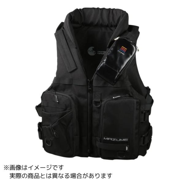 United Mazume 新品未使用 ブラック ライフジャケット フリーサイズ mazume mazume MZLJ-771 コアライフジャケット ＃ブラック ＃フリー
