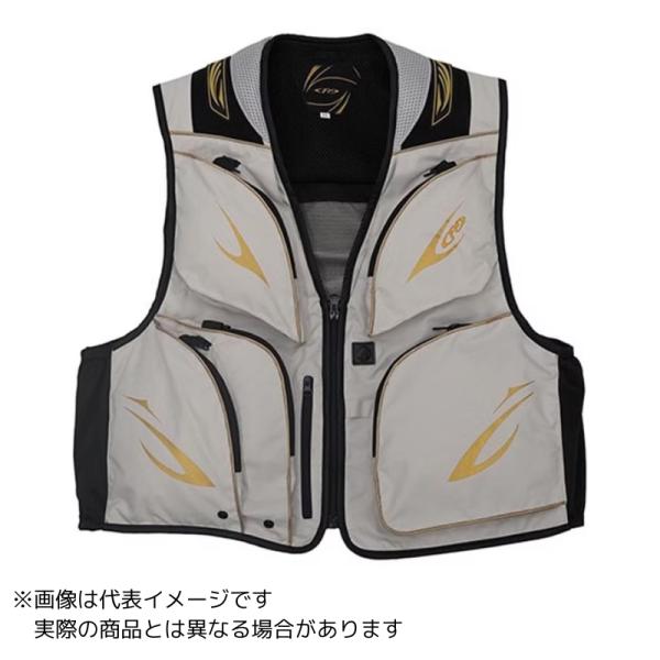 エクセル FP-5181 鮎ベスト グレー×#ゴールド #LL 【大型商品120】