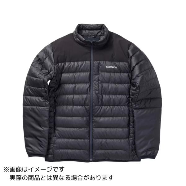 SHIMANO WJ-012Xテックダウンジャケットブラック L 1度のみ着用 tsurigu-yokoo_4969363120786