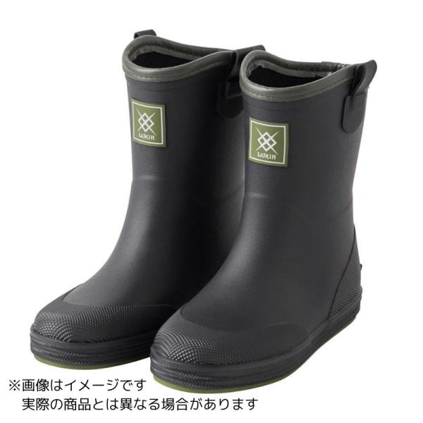 ●浜田商会 LUKIA●商品名：ルキアショートテ&amp;#12441;ッキフ&amp;#12441;ーツ●詳細船上ですべりにくいデッキソールを採用した、船釣りに最適なショートタイプのデッキブーツ品番：FTK594-M規格：Mカラー：ブラッ...