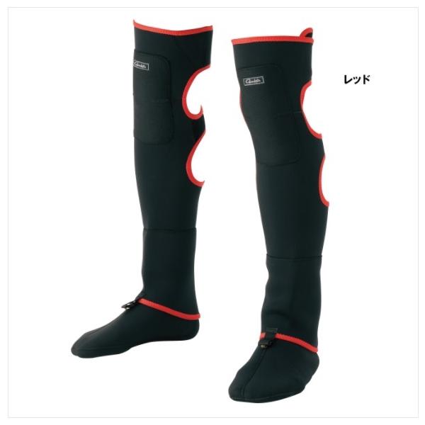 売れ筋がひ新作 がまかつ Gm3594 プロテクトゲーター ソックス付キ レッド L ウェア その他フィッシングウェア