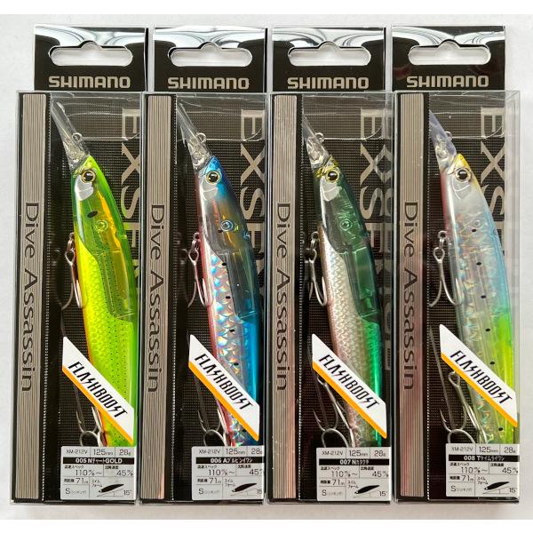 シマノ　ダイブアサシン　フラッシュブースト　125s 28g 4種5個セット EXSENCE 送料無料 シマノ エクスセンス ダイブアサシン 125S