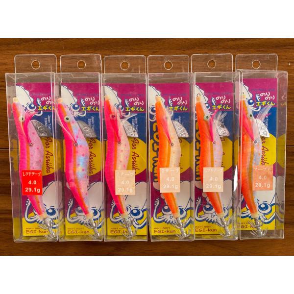 送料無料 のりのりエギくん 4号 6色セット 展示品 : いとう釣具店Yahoo