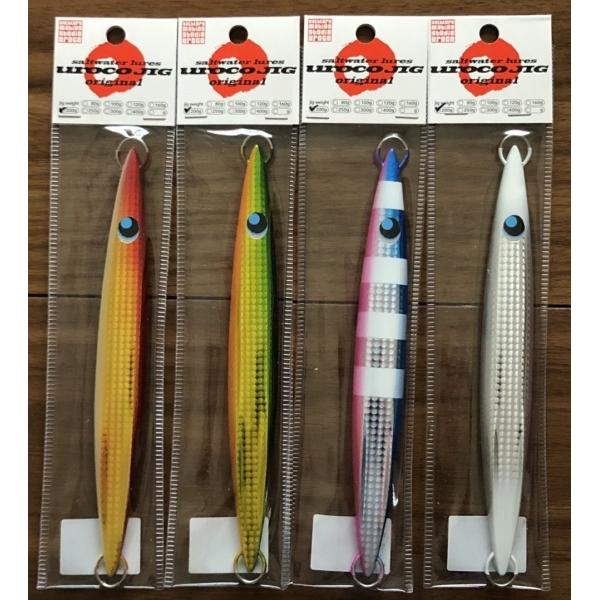 新品ウロコジグ 200g 4個セット UROCO 送料無料 ウロコジグ オリジナル 200g 4色セット : いとう釣具店