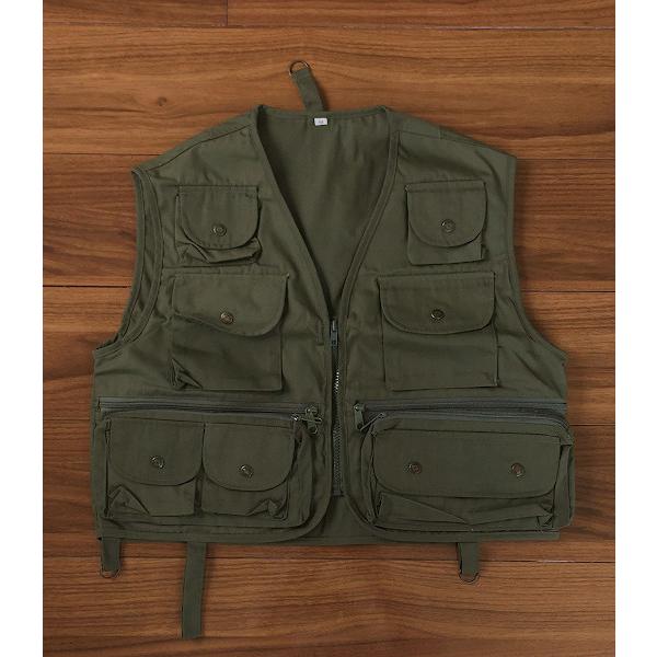 Hysterics フィッシングベスト カーキ　多機能ベスト 送料無料 多機能ベスト カーキ Mサイズ 展示品 1点限り : いとう釣具店
