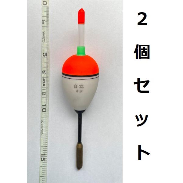 送料無料 自立ケミ式円錐ウキ 昼夜兼用 3号 2個セット #213-1 : いとう 