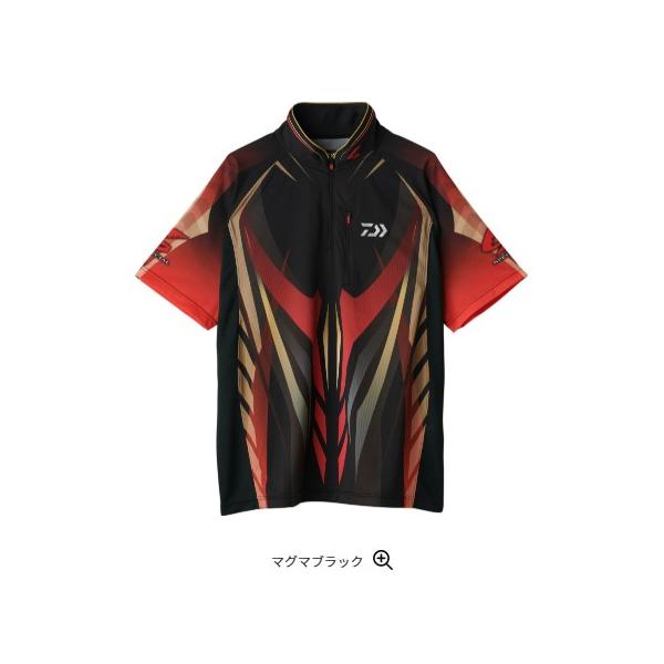 ダイワ☆DE-7125 スペシャルハーフスリーブシャツ(マグマブラック）L