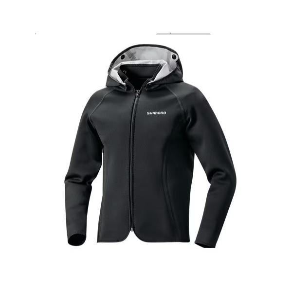 シマノ フィッシングウェア WJ-086T クロロプレン ジャケット  L  ブラック シマノ☆WJ-086T クロロプレンジャケット （ブラック）L : 釣具