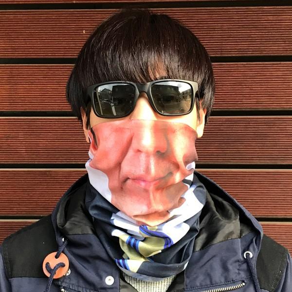 フェイスマスク あべちゃん ネックウォーマー UV対策/日焼け防止 防風 防寒 速乾 新品