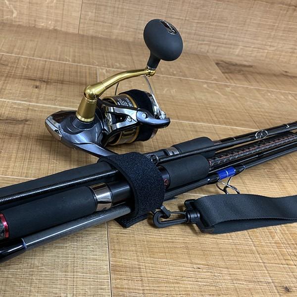 ロッドキャリーベルト ショルダーベルト 竿 ロッド 収納 オカッパリ 